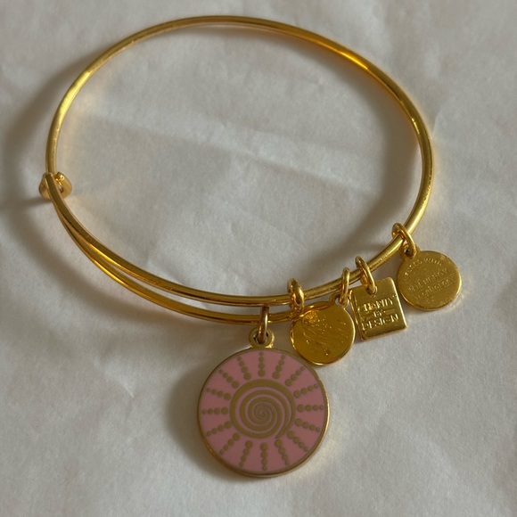 Alex and Ani | Spiral Sun Bangle | gold - Picture 2 of 3